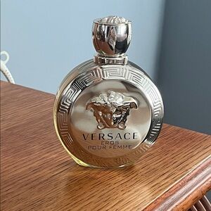 Versace Eros Pour Femme Silver and Gold Bottle